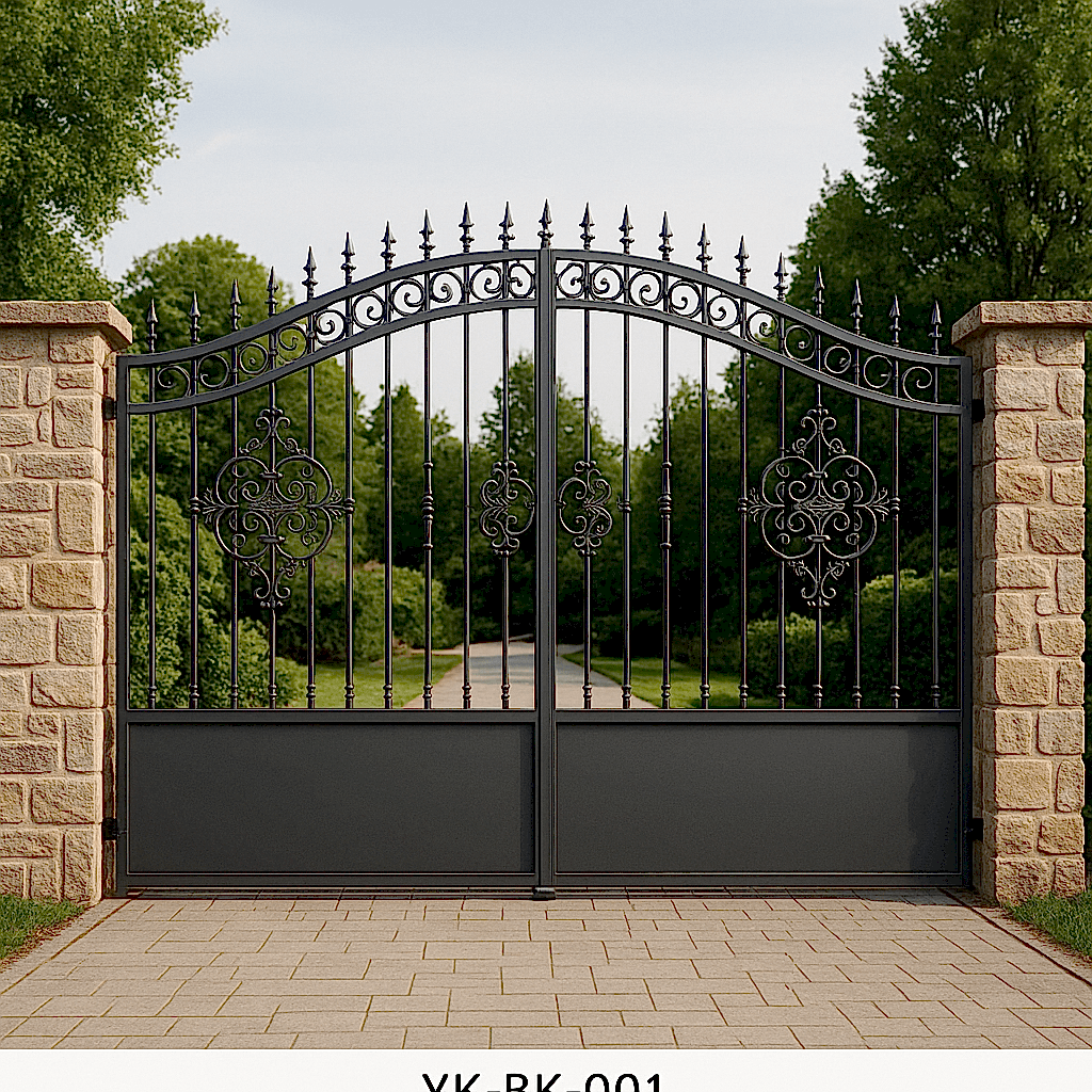 Ferforje bahçe giriş kapısı tasarım yaka metal ferforje kapı tasarımlar.
